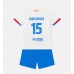 Barcelona Andreas Christensen #15 Dětské Oblečení Venkovní Dres 2023-24 Krátkým Rukávem (+ trenýrky)